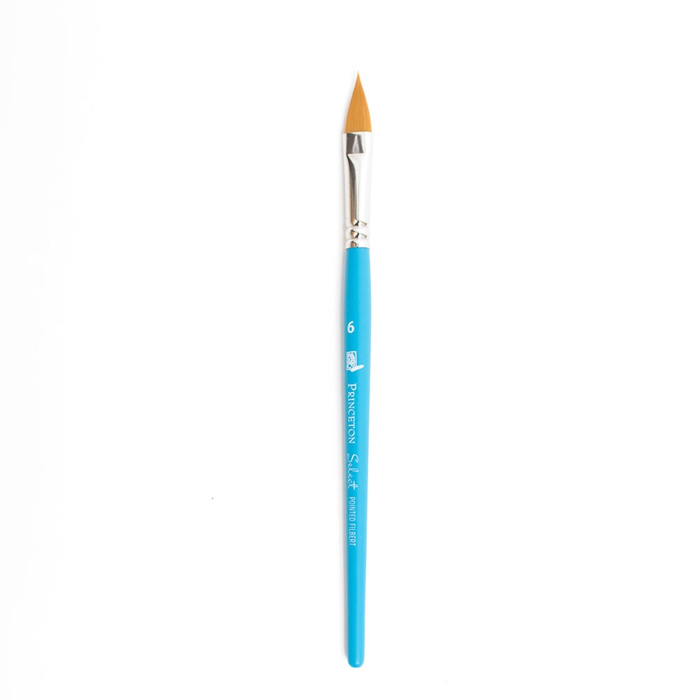 Princeton, Brush, Art & School, Select, Bristle, Pointed Filbert, 6, 146096